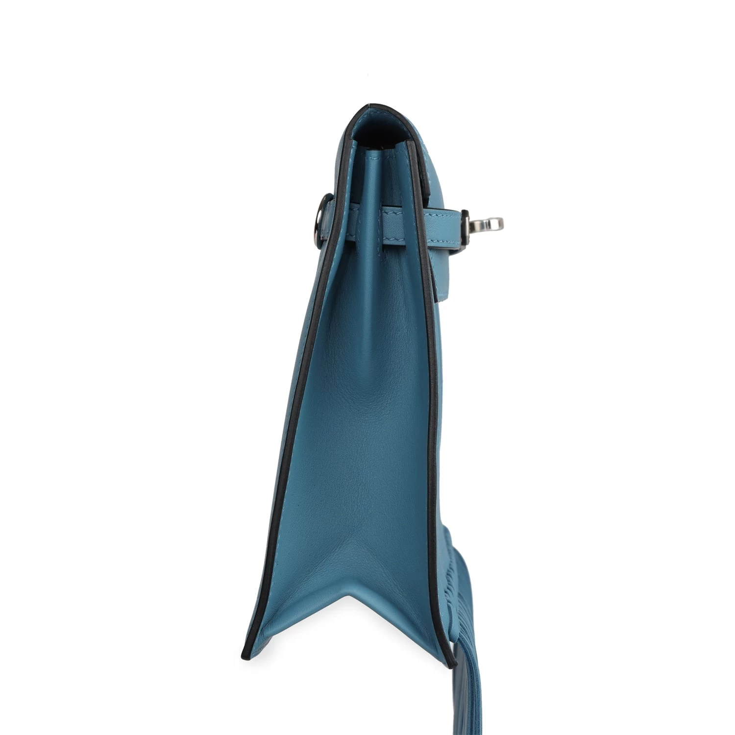 Hermès Hermes Kelly Danse Anate Blue Jean Swift Palladium Hardware 4 Hermès Hermes Kelly Danse Anate Blue Jean Swift Palladium Hardware - Image 2