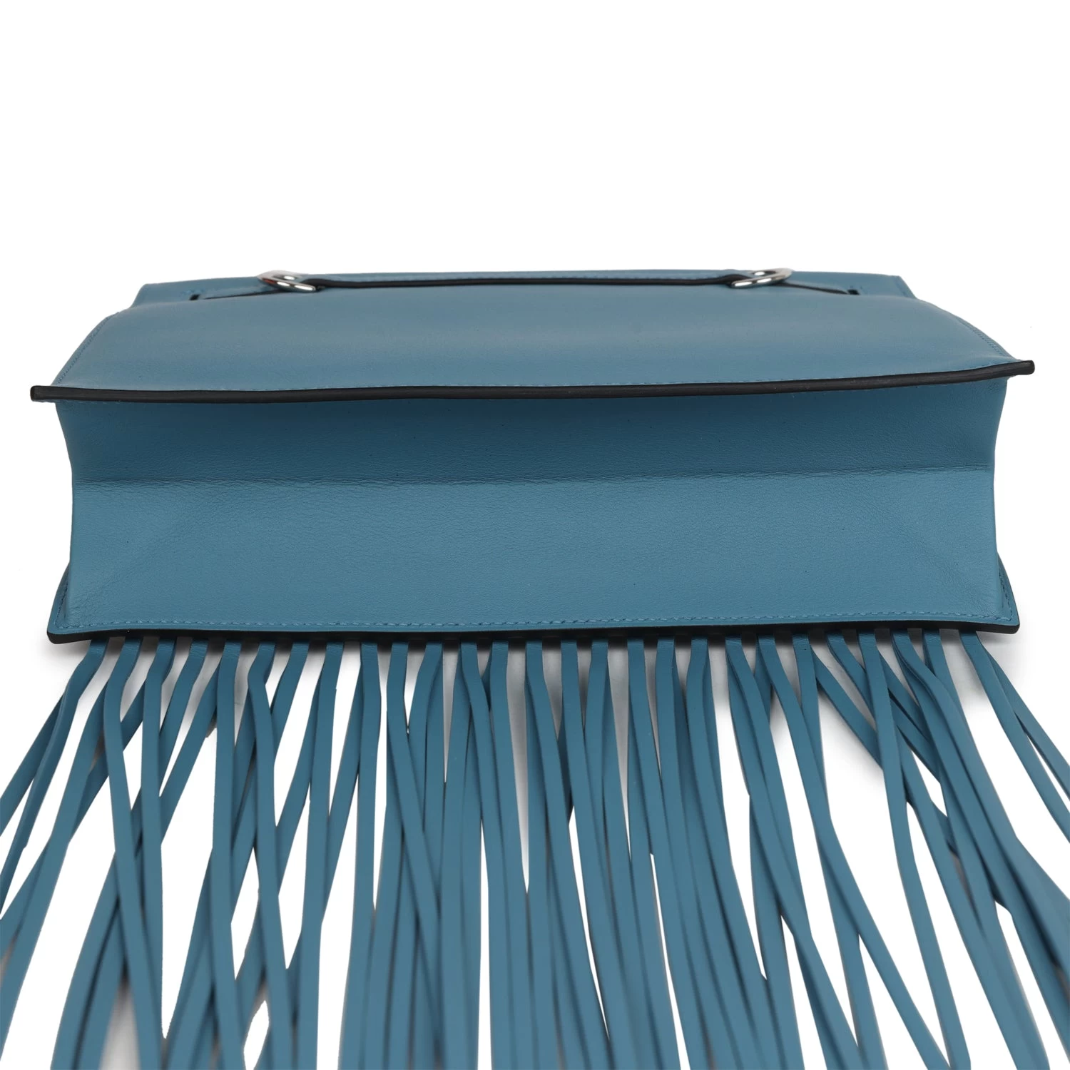 Hermès Hermes Kelly Danse Anate Blue Jean Swift Palladium Hardware 8 Hermès Hermes Kelly Danse Anate Blue Jean Swift Palladium Hardware - Image 6