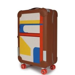 Hermès Hermes R.M.S. Cabine 55 Rolling Suitcase Multicolor Canvas -Online Bag Store H FBSLG 240103 1 SH 03