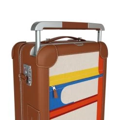 Hermès Hermes R.M.S. Cabine 55 Rolling Suitcase Multicolor Canvas -Online Bag Store H FBSLG 240103 1 SH 13