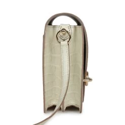 Hermès Hermes Mini Sac Roulis Beton Matte Alligator Permabrass Hardware -Online Bag Store H FBSLG 240104 1 AV 04