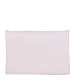 Hermès Hermes Calvi Card Holder Mauve Pale Evercolor Palladium Hardware