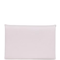Hermès Hermes Calvi Card Holder Mauve Pale Evercolor Palladium Hardware -Online Bag Store H FBSLG 240112 1 05
