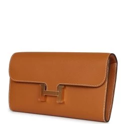 Hermès Hermes Constance To Go Wallet Toffee Epsom Gold Hardware -Online Bag Store H FBSLG 240115 2 03
