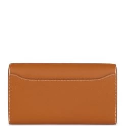 Hermès Hermes Constance To Go Wallet Toffee Epsom Gold Hardware -Online Bag Store H FBSLG 240115 2 04