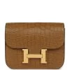 Hermès Hermes Constance Slim Wallet Kraft Matte Alligator Gold Hardware 1 Hermès Hermes Constance Slim Wallet Kraft Matte Alligator Gold Hardware -Online Bag Store H FBSLG 240117 2 DG 01
