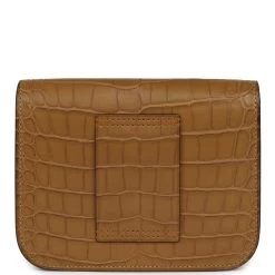 Hermès Hermes Constance Slim Wallet Kraft Matte Alligator Gold Hardware -Online Bag Store H FBSLG 240117 2 DG 05