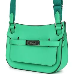 Hermès Hermes Mini Jypsiere Vert Comic Evercolor Palladium Hardware -Online Bag Store H FBSLG 240117 3 MV 03
