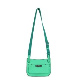 Hermès Hermes Mini Jypsiere Vert Comic Evercolor Palladium Hardware -Online Bag Store H FBSLG 240117 3 MV 06