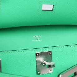 Hermès Hermes Mini Jypsiere Vert Comic Evercolor Palladium Hardware -Online Bag Store H FBSLG 240117 3 MV 08