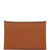 Hermès Hermes Calvi Card Holder Gold Epsom Palladium Hardware