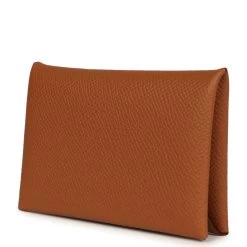 Hermès Hermes Calvi Card Holder Gold Epsom Palladium Hardware -Online Bag Store H FBSLG 240129 1 03
