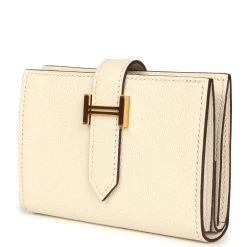 Hermès Hermes Bearn Mini Wallet Nata Chevre Gold Hardware -Online Bag Store H FBSLG 240130 2 BP 03
