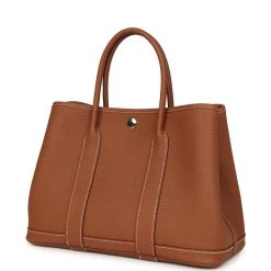 Hermès Hermes Garden Party 30 Gold Negonda Palladium Hardware -Online Bag Store H FBSLG 240130 3 EG 03