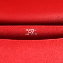Hermès Hermes 2002-20 Rouge De Coeur Evercolor Palladium Hardware -Online Bag Store H FBSLG 240201 1 SB 09
