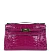Hermès Hermes Kelly Pochette Rose Scheherazade Shiny Alligator Gold Hardware 2 Hermès Hermes Kelly Pochette Rose Scheherazade Shiny Alligator Gold Hardware -Online Bag Store H FBSLG 240202 3 01