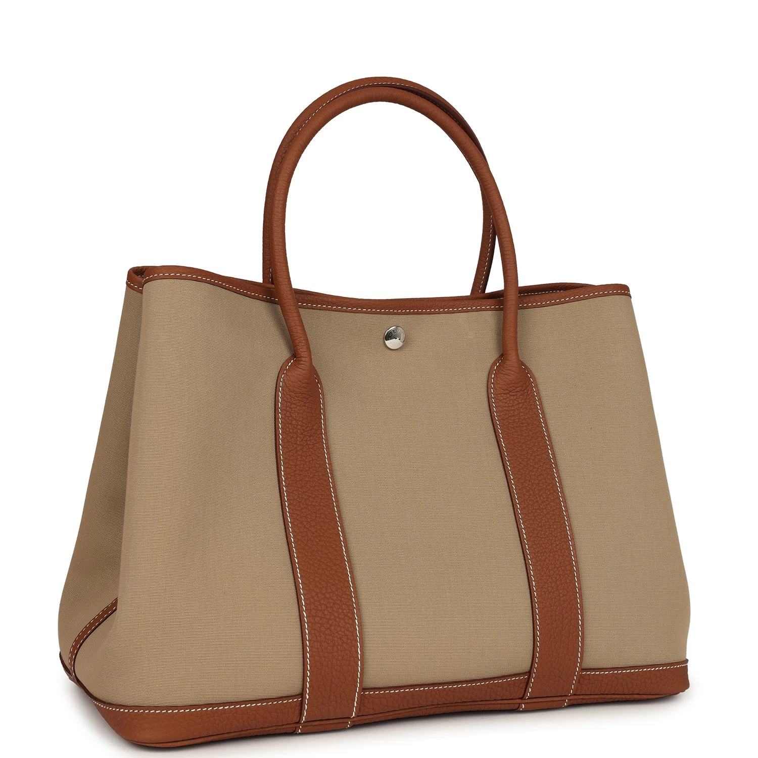 Hermès Hermes Garden Party 36 Trench Canvas & Gold Negonda Palladium Hardware 4 Hermès Hermes Garden Party 36 Trench Canvas & Gold Negonda Palladium Hardware - Image 2