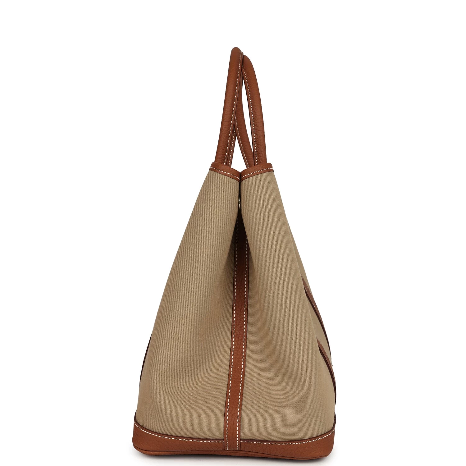 Hermès Hermes Garden Party 36 Trench Canvas & Gold Negonda Palladium Hardware 5 Hermès Hermes Garden Party 36 Trench Canvas & Gold Negonda Palladium Hardware - Image 3