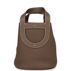 Hermès Hermes In-The-Loop 18 Etoupe Clemence And Swift Gold Hardware 14 Hermès Hermes In-The-Loop 18 Etoupe Clemence And Swift Gold Hardware -Online Bag Store H FBSLG 240202 6 KN 07