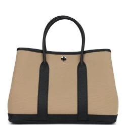 Hermès Hermes Garden Party 30 Trench Toile And Black Negonda Palladium Hardware