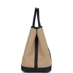 Hermès Hermes Garden Party 30 Trench Toile And Black Negonda Palladium Hardware -Online Bag Store H FBSLG 240206 1 04