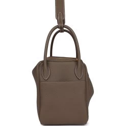 Hermès Hermes Lindy 30 Etoupe Clemence Gold Hardware -Online Bag Store H FBSLG 240206 2 TC 04