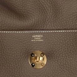 Hermès Hermes Lindy 30 Etoupe Clemence Gold Hardware -Online Bag Store H FBSLG 240206 2 TC 08
