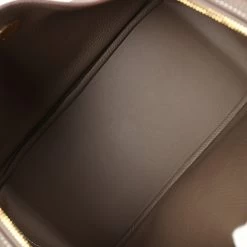 Hermès Hermes Lindy 30 Etoupe Clemence Gold Hardware -Online Bag Store H FBSLG 240206 2 TC 09