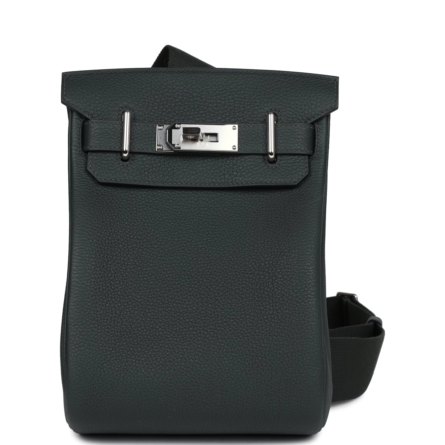 Hermès Hermes Hac A Dos PM Vert Fonce Togo Palladium Hardware 4 Hermès Hermes Hac A Dos PM Vert Fonce Togo Palladium Hardware - Image 2