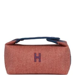 Hermès Hermes Bride-a-Brac PM Tomette Natte Canvas Palladium Hardware