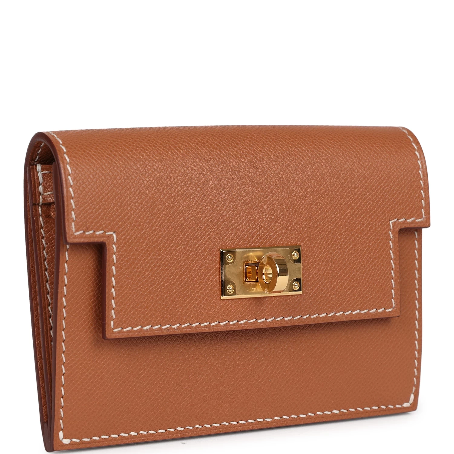 Hermès Hermes Kelly Pocket Slim Wallet Gold Epsom Gold Hardware 4 Hermès Hermes Kelly Pocket Slim Wallet Gold Epsom Gold Hardware - Image 2