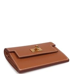 Hermès Hermes Kelly Pocket Slim Wallet Gold Epsom Gold Hardware 17 Hermès Hermes Kelly Pocket Slim Wallet Gold Epsom Gold Hardware -Online Bag Store H FBSLG 240216 3 AD 06