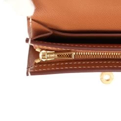 Hermès Hermes Kelly Pocket Slim Wallet Gold Epsom Gold Hardware 20 Hermès Hermes Kelly Pocket Slim Wallet Gold Epsom Gold Hardware -Online Bag Store H FBSLG 240216 3 AD 09