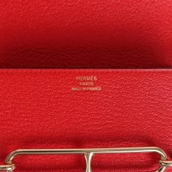 Hermès Hermes Roulis Slim Wallet Rouge De Coeur Chevre Gold Hardware -Online Bag Store H FBSLG 240227 1 JL 07