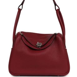 Hermès Hermes Lindy 26 Rubis Clemence Palladium Hardware