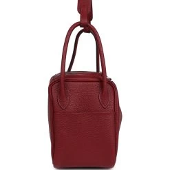 Hermès Hermes Lindy 26 Rubis Clemence Palladium Hardware -Online Bag Store H FBSLG 240229 2 RH 04