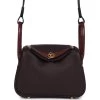 Hermès Hermes Mini Lindy Rouge Sellier Swift And Matte Alligator Touch Gold Hardware