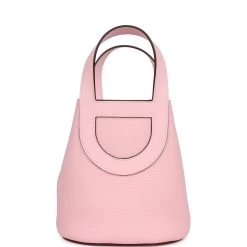 Hermès Hermes In-The-Loop 18 Rose Sakura Clemence And Swift Palladium Hardware -Online Bag Store H FBSLG 240306 1 04