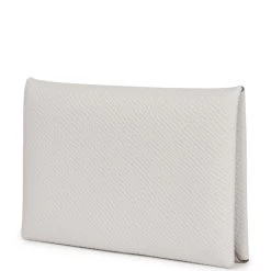 Hermès Hermes Calvi Card Holder Gris Perle Epsom Palladium Hardware -Online Bag Store H FBSLG 240307 1 03