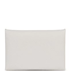 Hermès Hermes Calvi Card Holder Gris Perle Epsom Palladium Hardware -Online Bag Store H FBSLG 240307 1 05