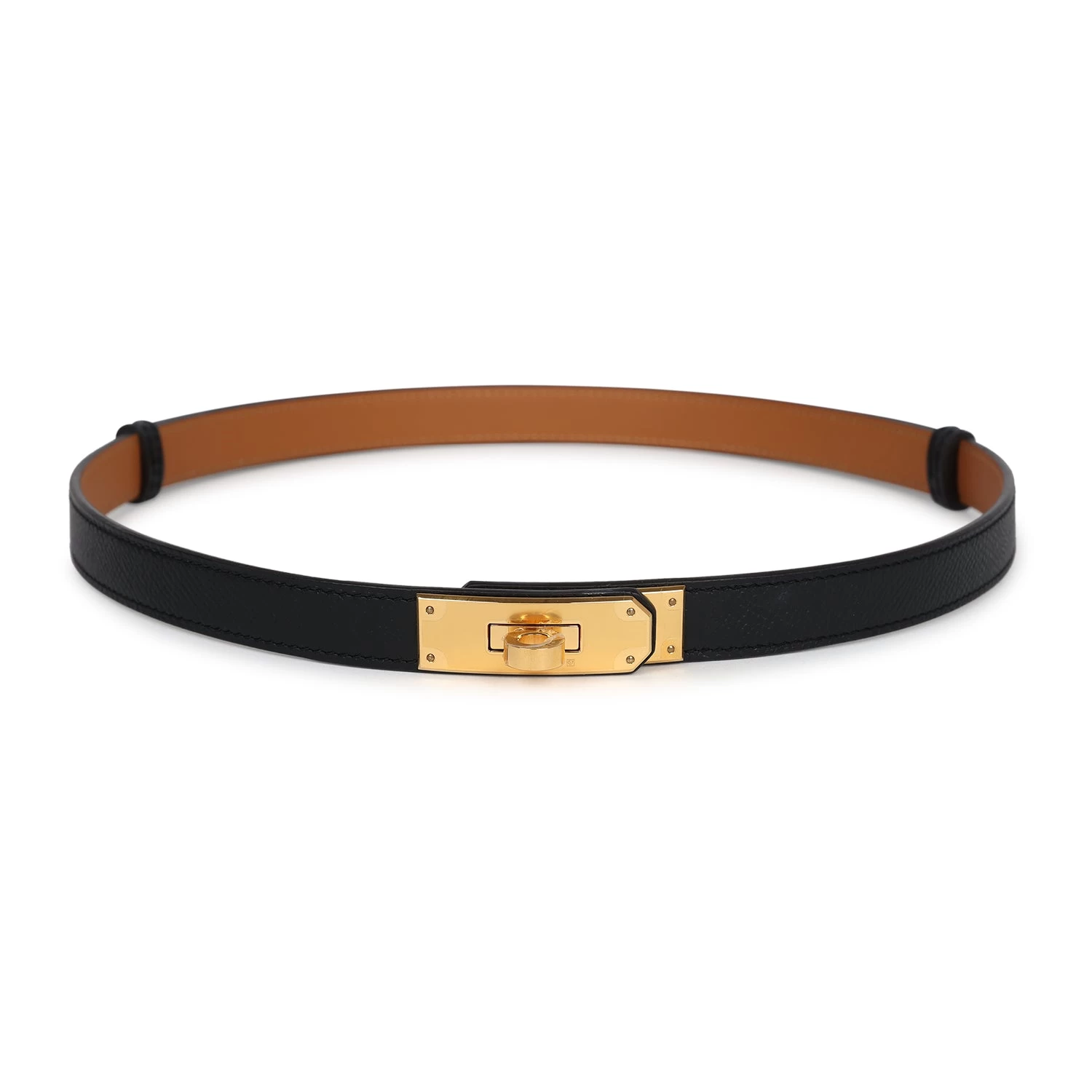 Hermès Hermes Kelly Pocket 18 Belt Black Epsom Gold Hardware 9 Hermès Hermes Kelly Pocket 18 Belt Black Epsom Gold Hardware - Image 7