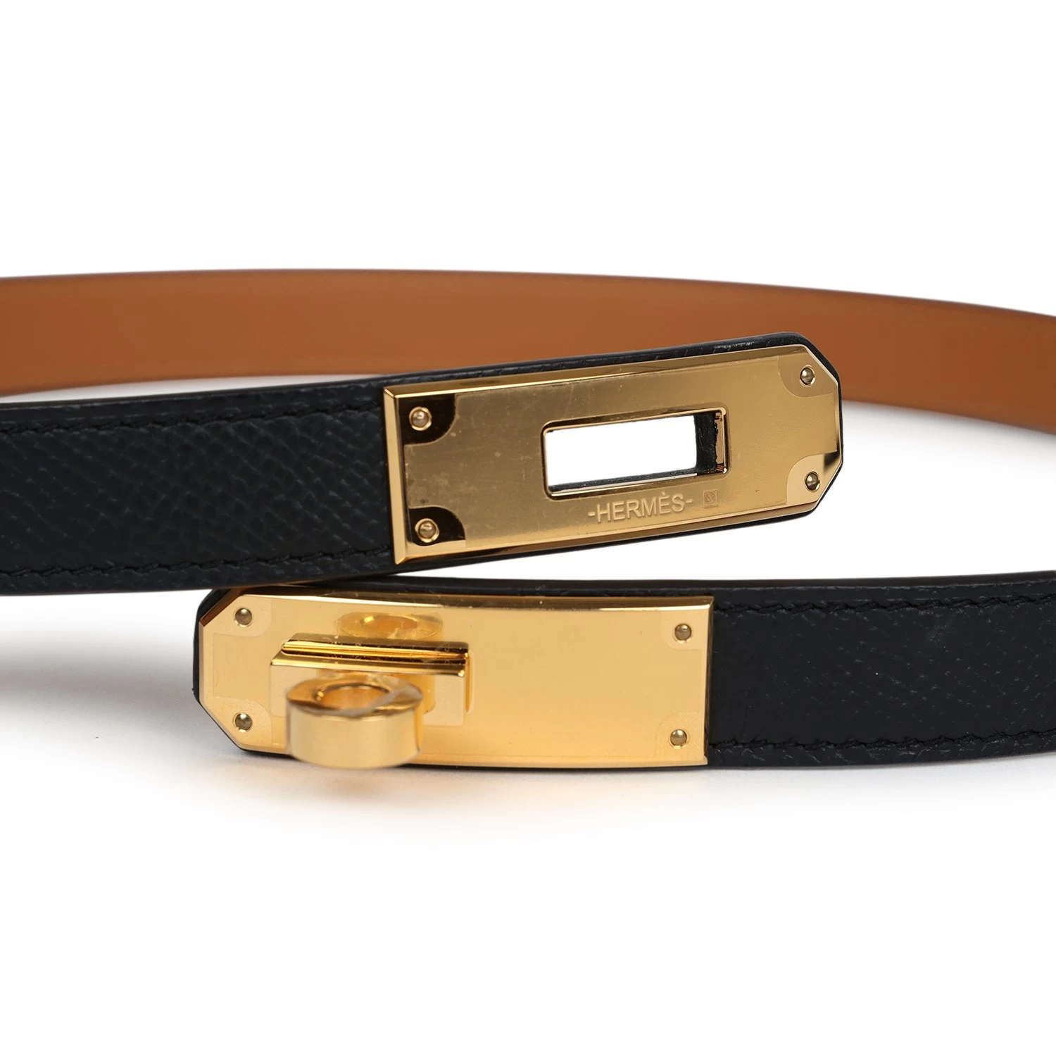 Hermès Hermes Kelly Pocket 18 Belt Black Epsom Gold Hardware 11 Hermès Hermes Kelly Pocket 18 Belt Black Epsom Gold Hardware - Image 9