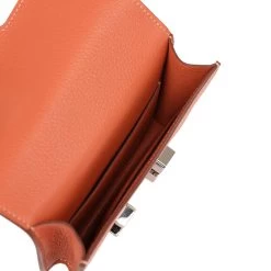 Hermès Hermes Constance Slim Wallet Brique Evercolor Palladium Hardware -Online Bag Store H FBSLG230808 2 JH 08