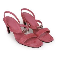 Hermès Hermes Glamour 75 High Heels Rose Aphrodite Suede 38 -Online Bag Store H HLS 230407 1 03