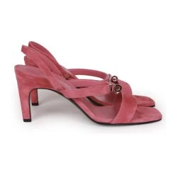 Hermès Hermes Glamour 75 High Heels Rose Aphrodite Suede 38 -Online Bag Store H HLS 230407 1 04