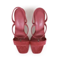 Hermès Hermes Glamour 75 High Heels Rose Aphrodite Suede 38 -Online Bag Store H HLS 230407 1 07