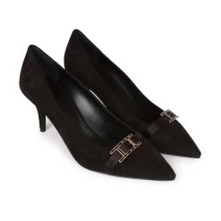 Hermès Hermes Blush Pump Black Suede Rose Gold Hardware 38 -Online Bag Store H HLS 230414 1 03