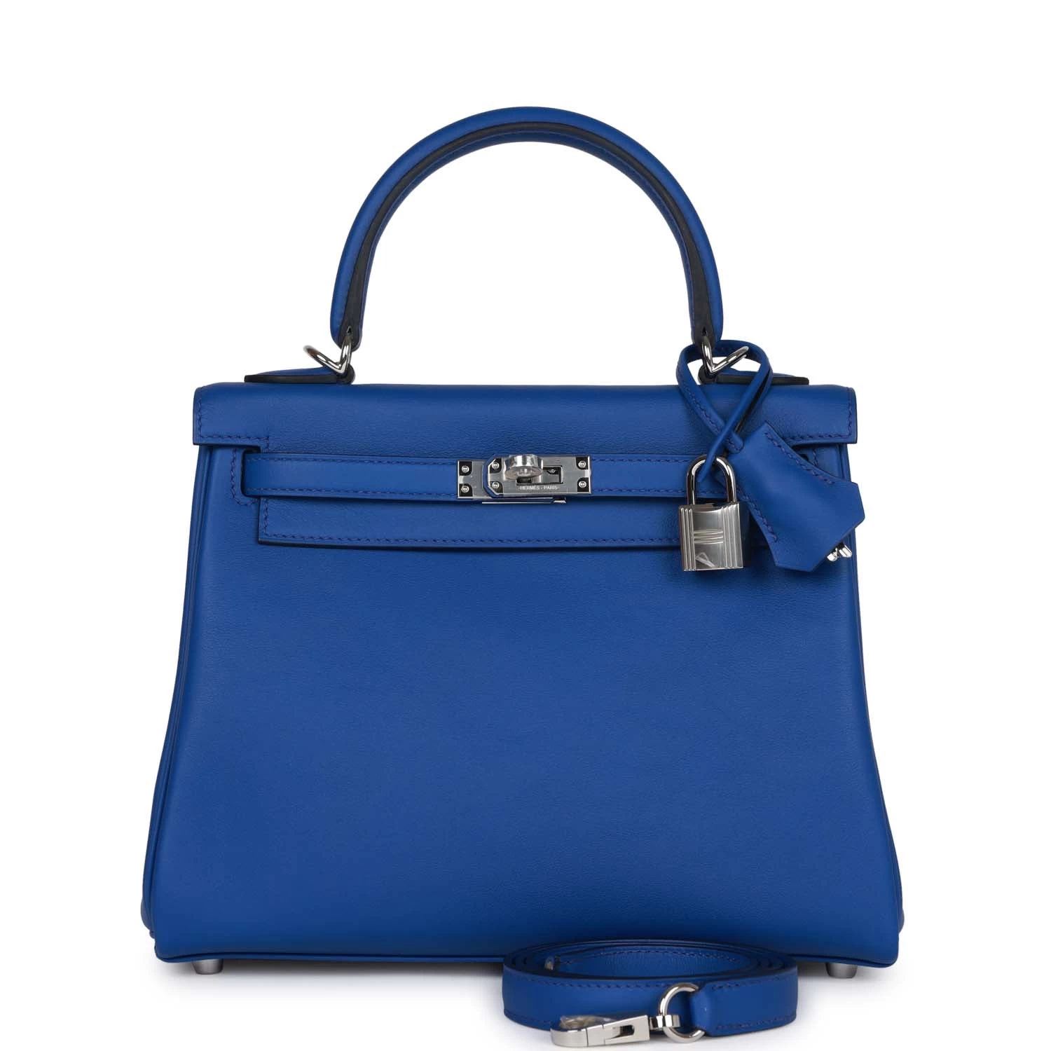 Hermès Hermes Kelly Retourne 25 Bleu Royal Swift Palladium Hardware 3 Hermès Hermes Kelly Retourne 25 Bleu Royal Swift Palladium Hardware
