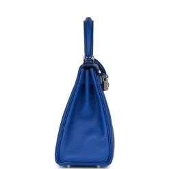 Hermès Hermes Kelly Retourne 25 Bleu Royal Swift Palladium Hardware 13 Hermès Hermes Kelly Retourne 25 Bleu Royal Swift Palladium Hardware -Online Bag Store H K 012023 4 03