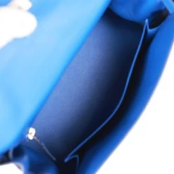 Hermès Hermes Kelly Retourne 25 Bleu Royal Swift Palladium Hardware 18 Hermès Hermes Kelly Retourne 25 Bleu Royal Swift Palladium Hardware -Online Bag Store H K 012023 4 09
